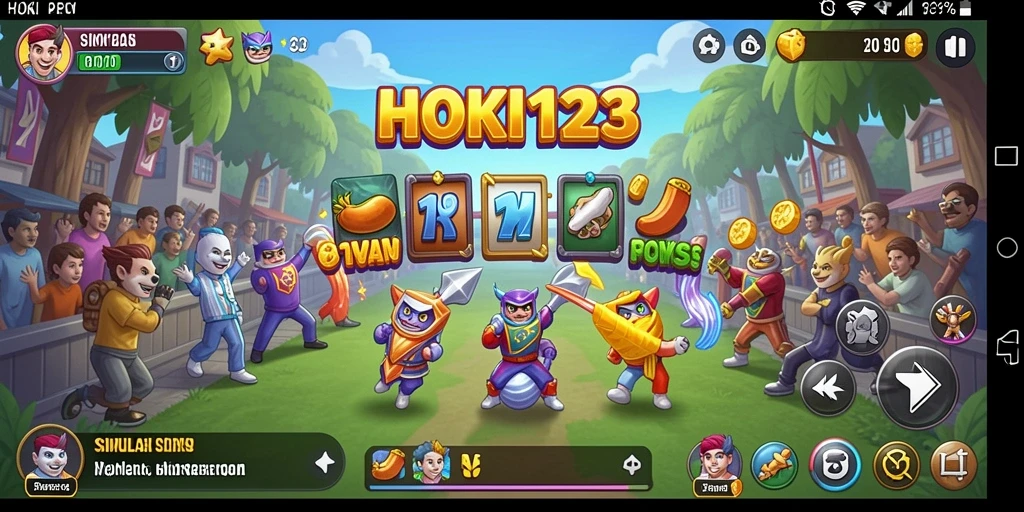 Tangkapan layar menampilkan gameplay seru dan interaktif HOKI123.