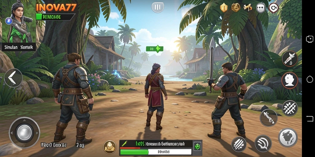 Screenshot gameplay INOVA77 menampilkan simulasi kehidupan yang seru.