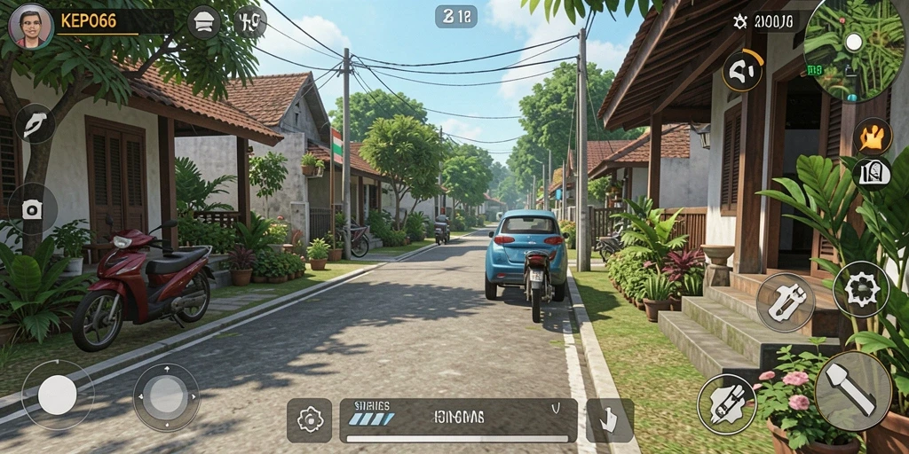 Tampilan gameplay menarik dari KEPO66 yang memperlihatkan interaksi sosial.