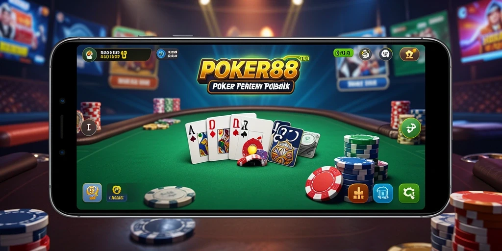 Tampilan gameplay POKER88 yang menarik dan mendebarkan.