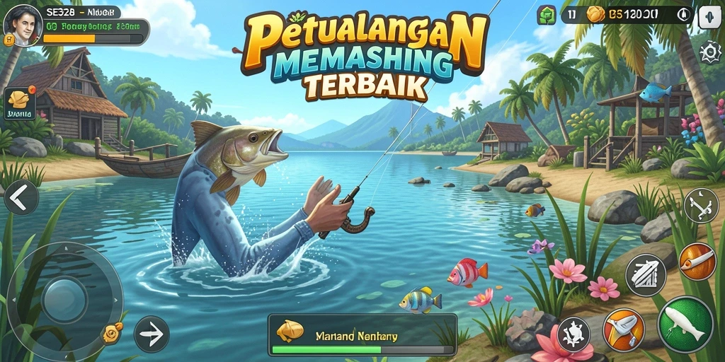 Tentang gameplay SE328 dengan tampilan memancing yang realistis.
