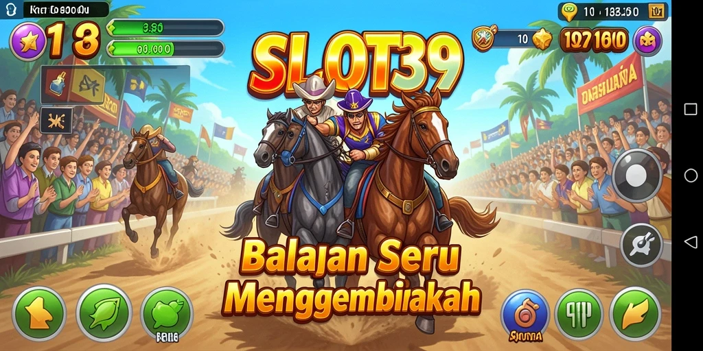 Gameplay menegangkan di SLOT39 dengan mobil balap yang cepat.