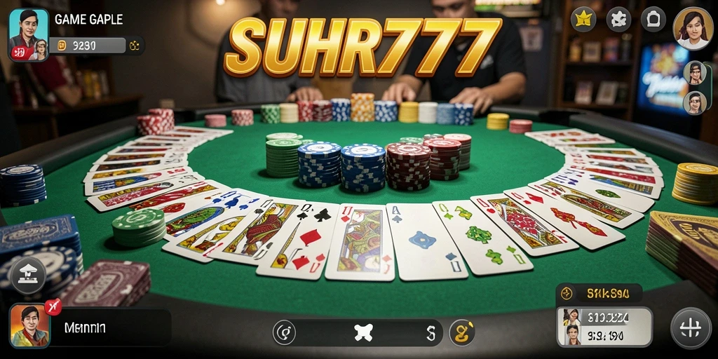 Tampilan gameplay Gaple yang seru di SUHU777.