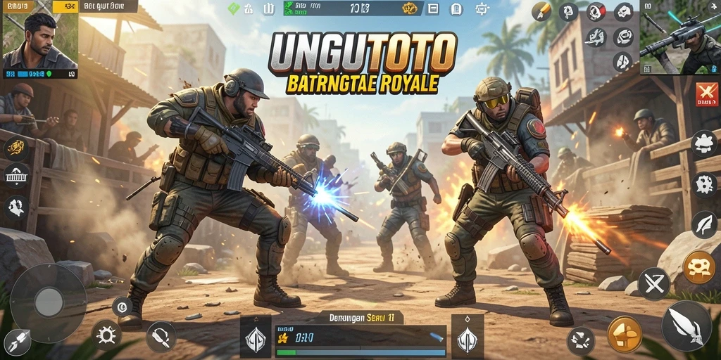 Gameplay seru UNGUTOTO dalam pertarungan Battle Royale