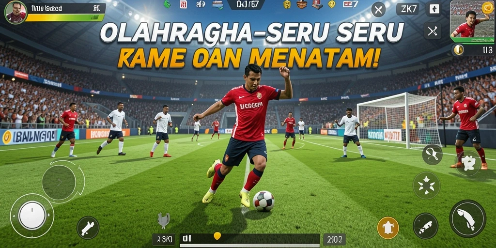 Tampilan gameplay ZK7 dengan aksi olahraga yang dinamis.