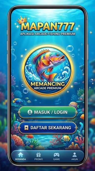 Tampilan antarmuka aplikasi mapan777 yang bersih dan sederhana.